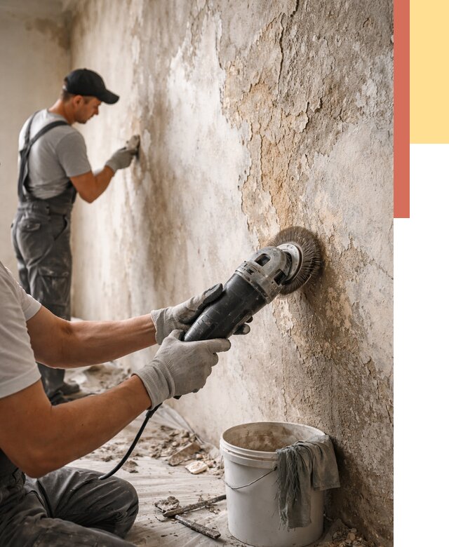 Снятие и удаление краски со стен в Уфе от 2158 руб. — ОТДЕЛОЧНИК-Уфа