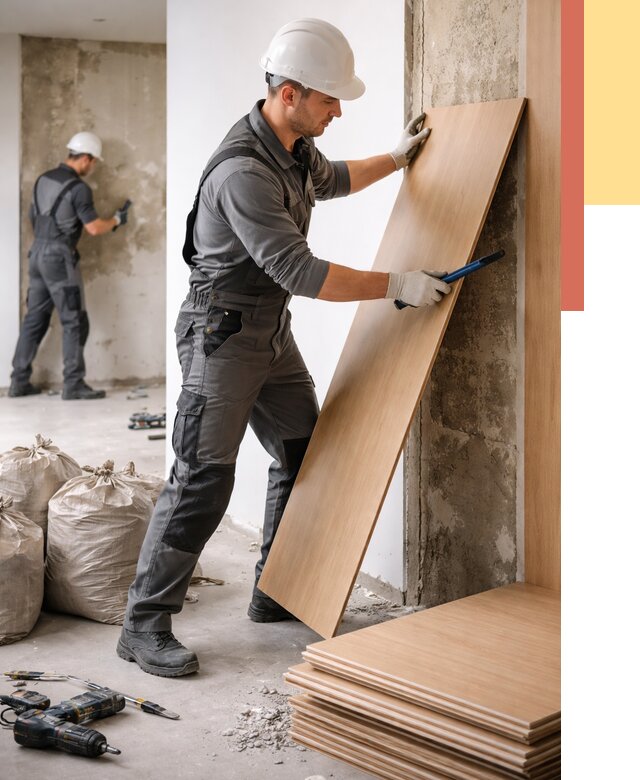 Демонтаж стеновых панелей в Уфе от 3596 руб. за м² быстро и недорого | ОТДЕЛОЧНИК-Уфа