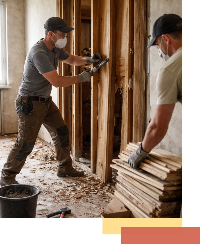 Демонтаж деревянных перегородок в Уфе быстро и аккуратно