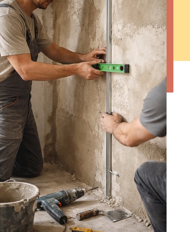 Установка штукатурных маяков в Уфе от 7193 руб. — быстро и недорого | ОТДЕЛОЧНИК-Уфа