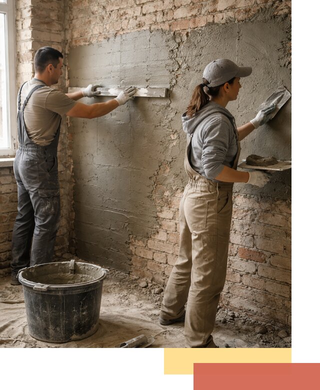 Штукатурка кирпичных стен в Уфе — качественно и надежно