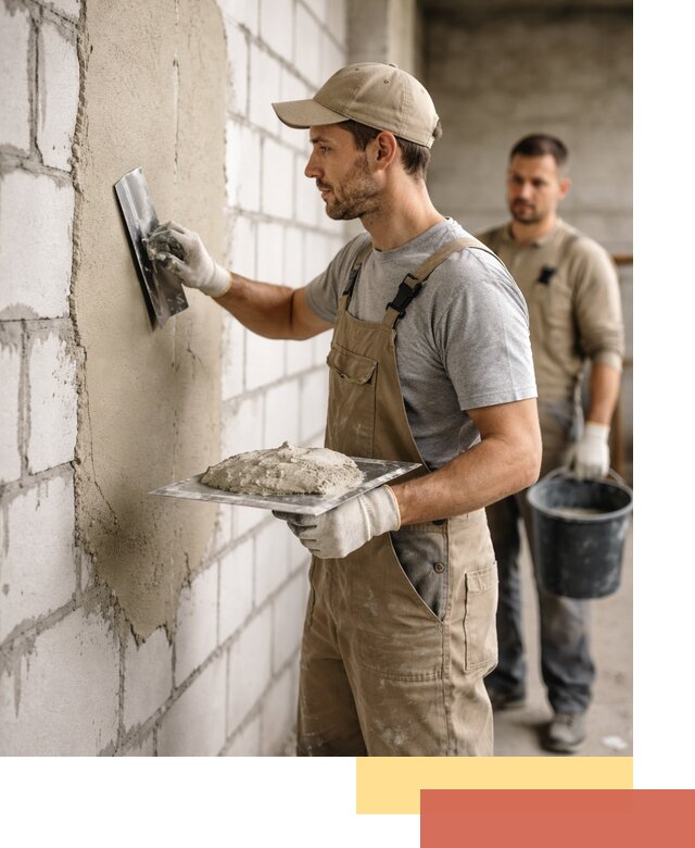 Штукатурка стен из газобетона в Уфе под ключ