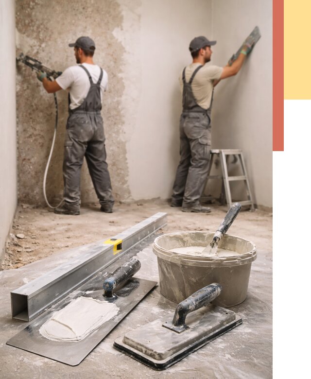 Штукатурка стен под обои в Уфе от 4624 руб./м2 — выравнивание под обои | ОТДЕЛОЧНИК-Уфа