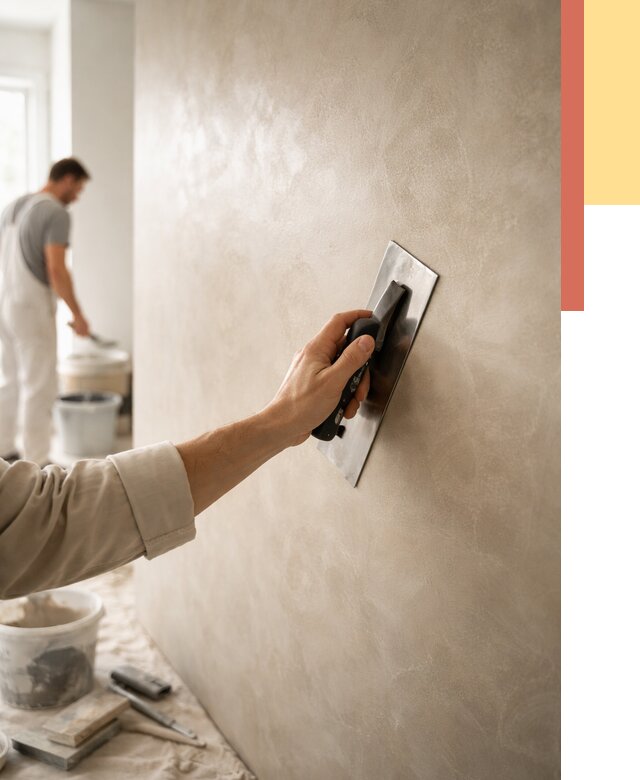 Венецианская штукатурка в Уфе от 3596 руб/м² — нанесение стен под ключ | ОТДЕЛОЧНИК-Уфа