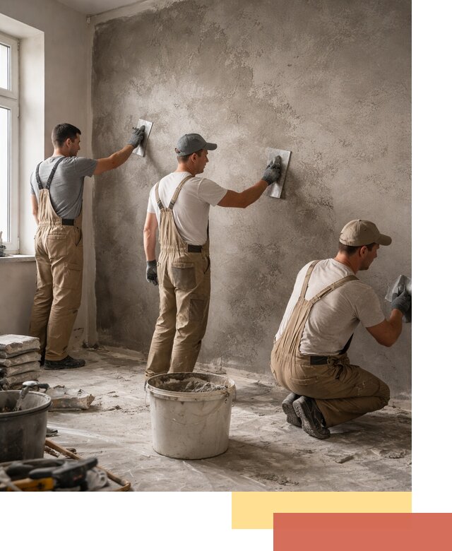 Декоративная штукатурка под бетон в Уфе для стен и потолков