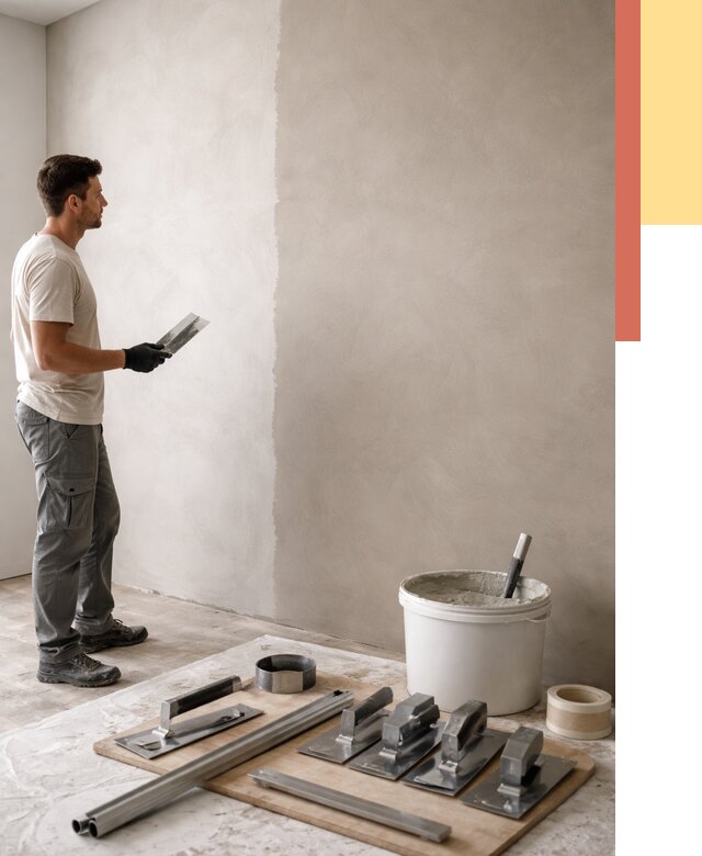 Нанесение микроцемента на стены в Уфе от 3288 руб./м2 под ключ | ОТДЕЛОЧНИК-Уфа