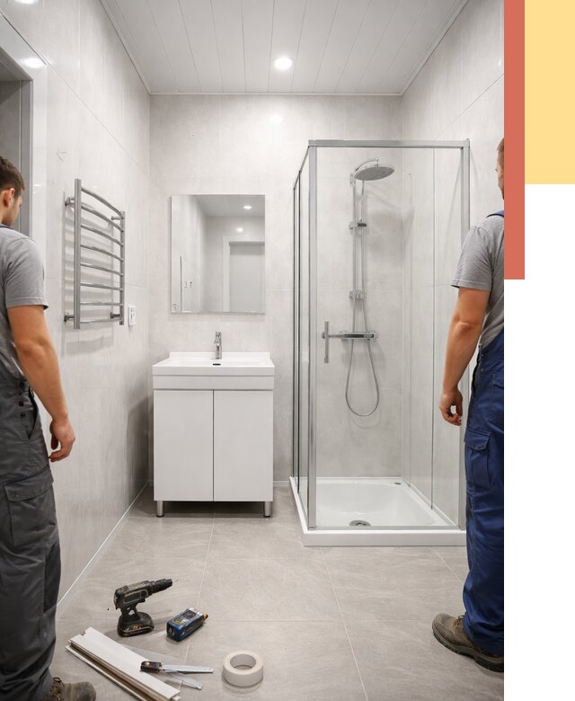 Отделка ванной комнаты панелями ПВХ в Уфе от 4624 руб. за м2 | ОТДЕЛОЧНИК-Уфа