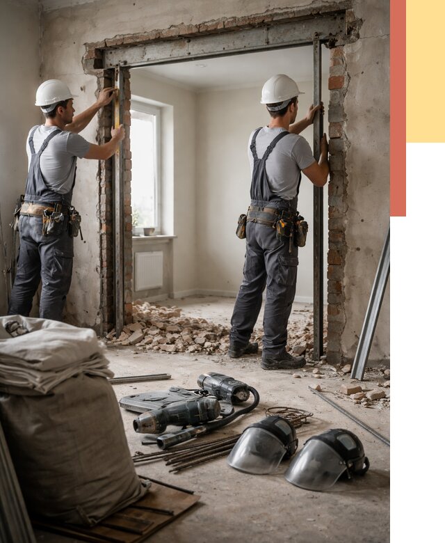 Расширение дверного проема в Уфе от 12844 руб. под ключ | ОТДЕЛОЧНИК-Уфа