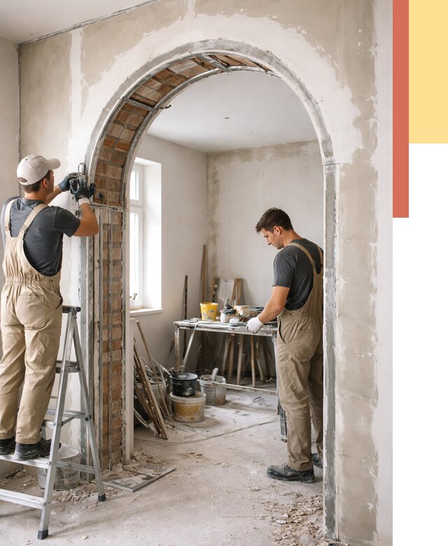 Устройство арочного проема в Уфе от 9761 руб. под ключ — быстро и недорого | ОТДЕЛОЧНИК-Уфа