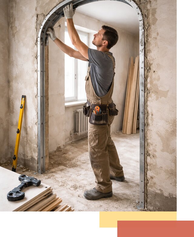 Устройство арочного проема в Уфе под ключ