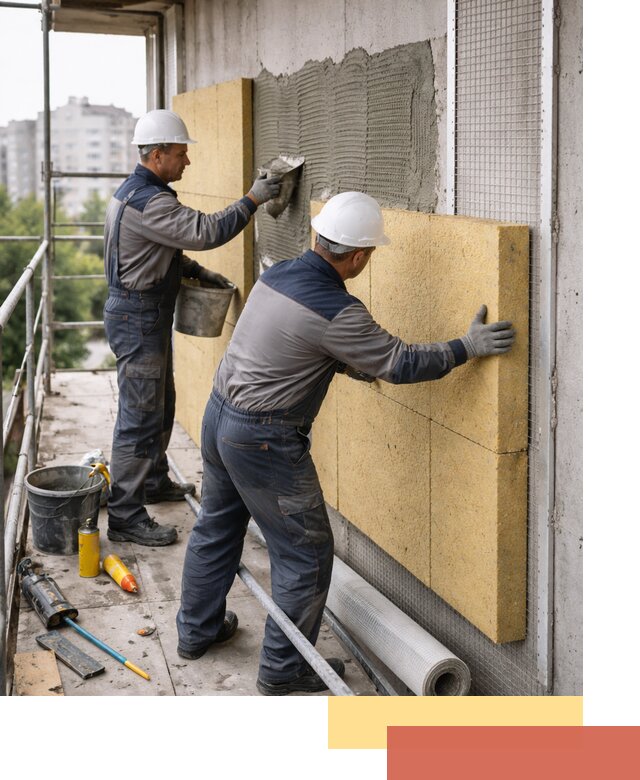Утепление стен зданий и домов в Уфе качественно и надежно