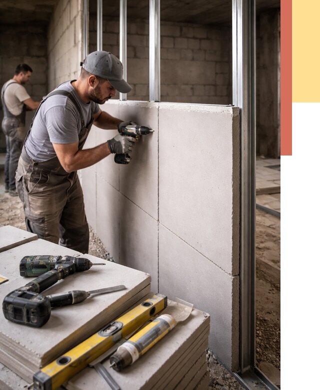 Кладка влагостойких перегородок ПГП в Уфе от 1233 руб. под ключ | ОТДЕЛОЧНИК-Уфа