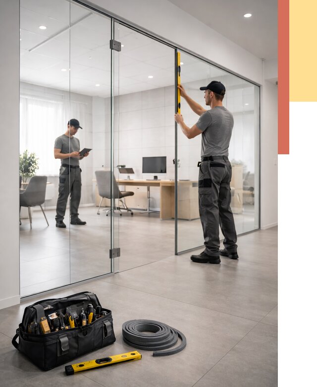 Цельностеклянные перегородки под ключ в Уфе от 9761 руб. — монтаж и цены | ОТДЕЛОЧНИК-Уфа