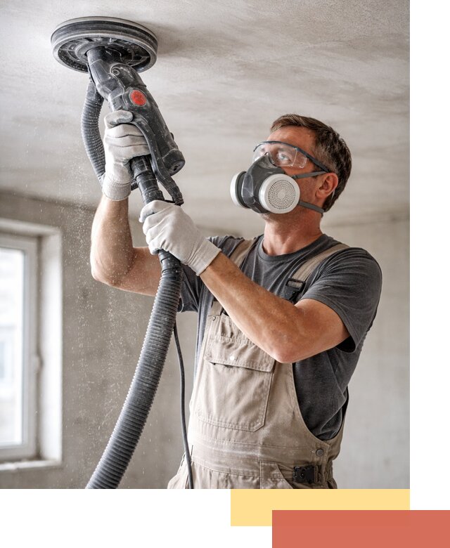 Шлифовка потолка в Уфе — качественная подготовка под отделку