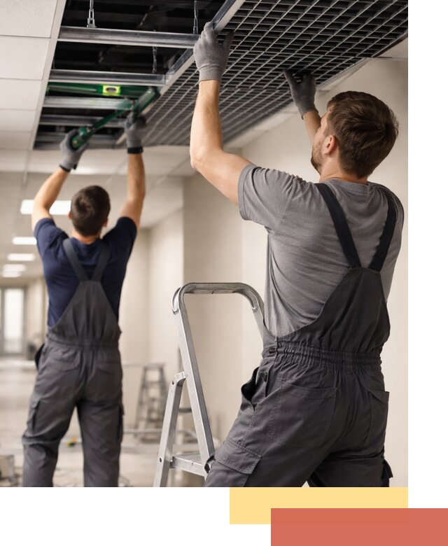 Монтаж потолка Грильято в Уфе: установка под ключ качественно