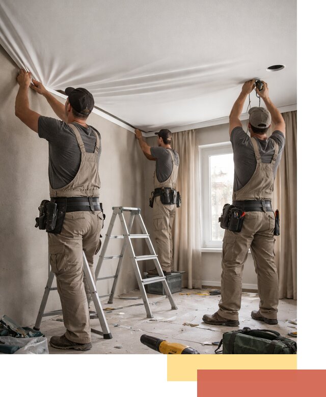 Монтаж матового натяжного потолка в Уфе качественно и быстро