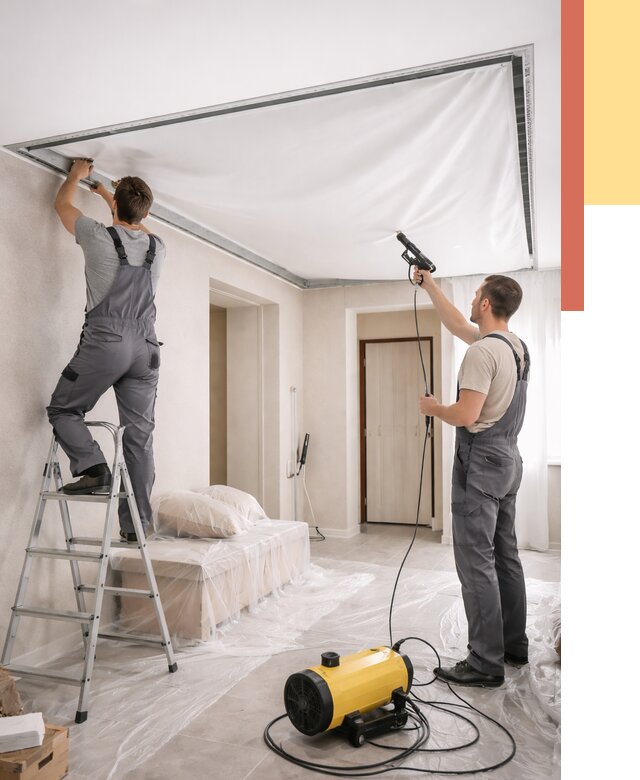 Монтаж натяжного потолка в прихожей в Уфе от 2723 руб. под ключ | ОТДЕЛОЧНИК-Уфа