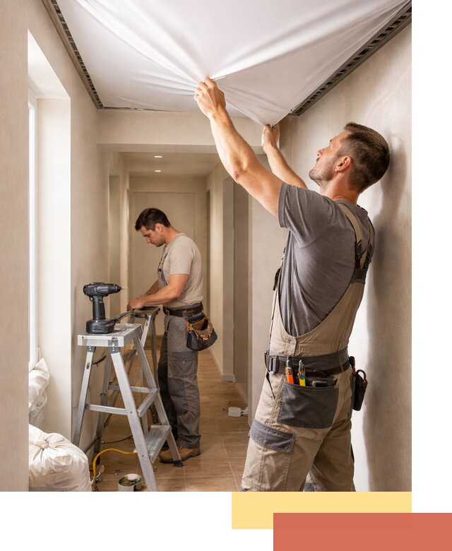 Монтаж натяжного потолка в прихожей в Уфе