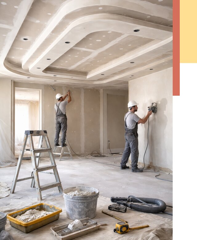 Многоуровневый потолок из гипсокартона в Уфе от 771 руб. под ключ | ОТДЕЛОЧНИК-Уфа