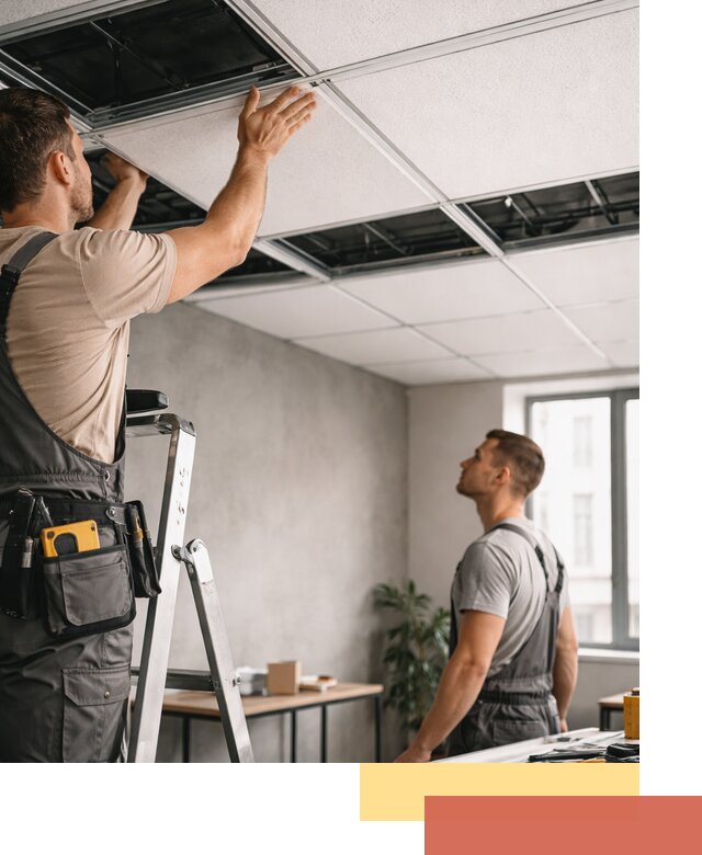 Монтаж потолочной плитки в Уфе качественно и в срок