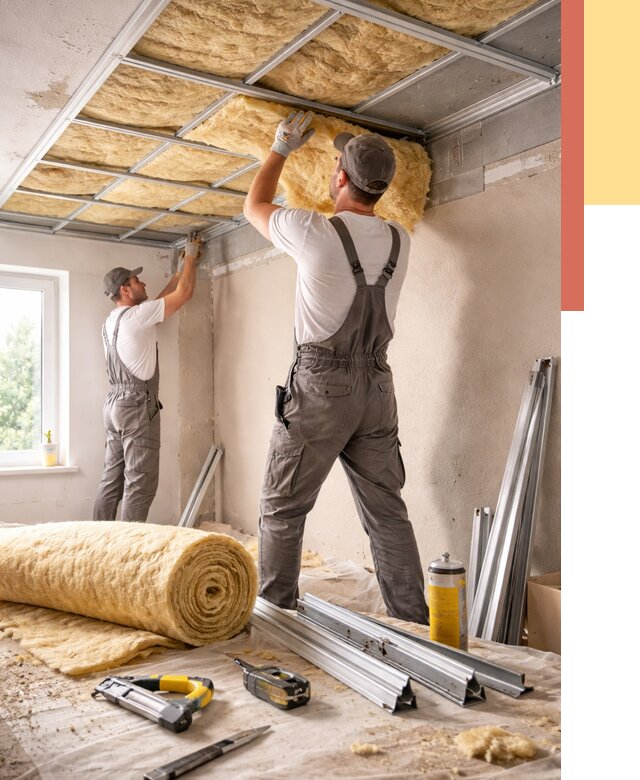 Утепление потолка в Уфе от 7398 руб/м2 — недорого, быстро, под ключ | ОТДЕЛОЧНИК-Уфа