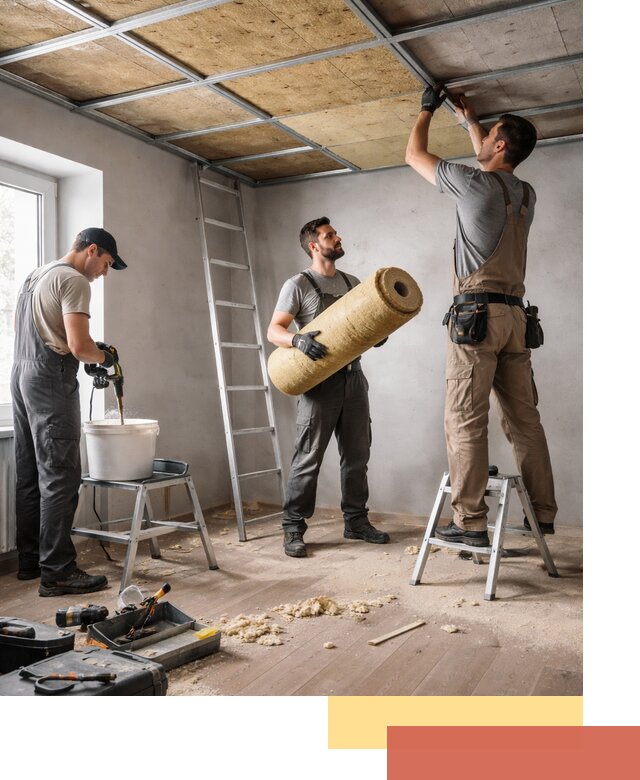 Шумоизоляция потолка в Уфе: профессиональный монтаж и отделка